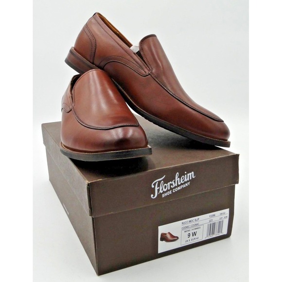 Florsheim RUCCI Moc Toe Slip On Mens Slip On Cognac Size 9W New In Box